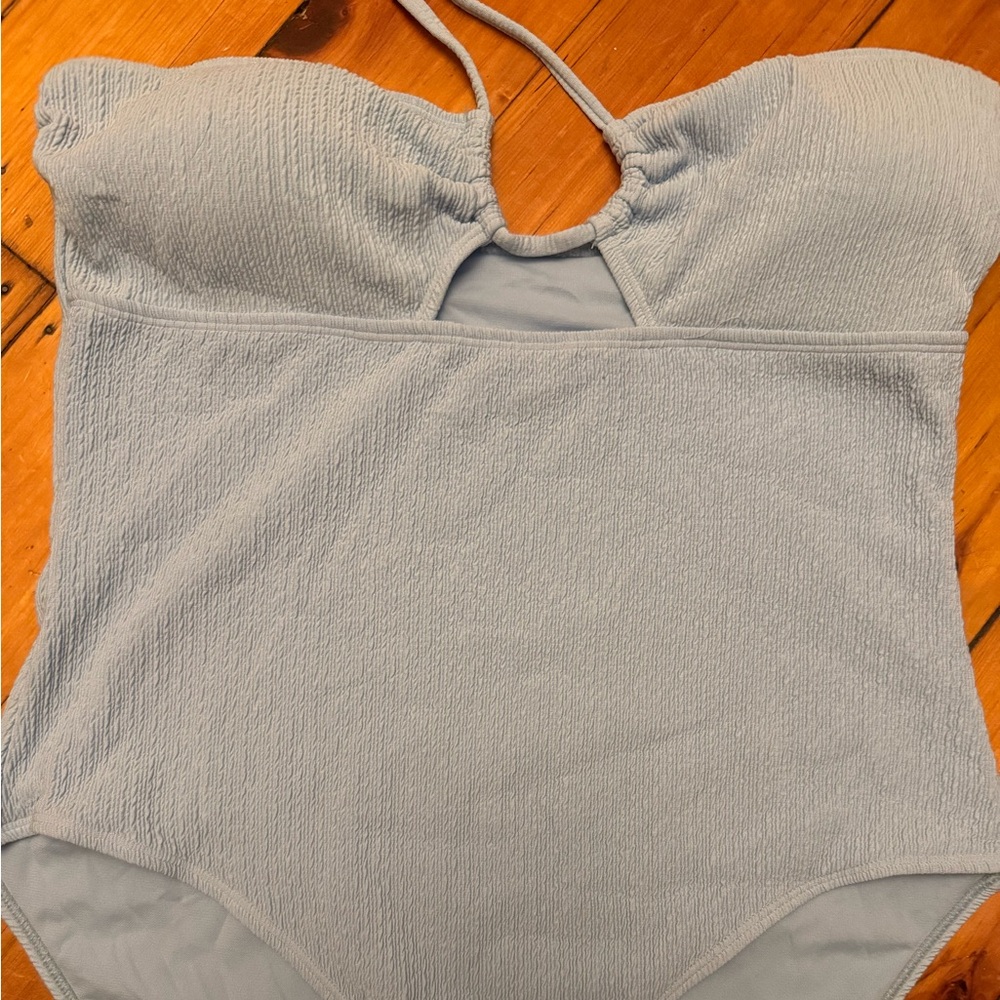 Primark Gray Bodysuit One Piece with High-Cut Design